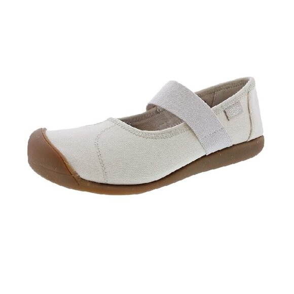 Women’s Keen Sienna Mary Jane Comfort Shoe Easy On Canvas Size 9.5 Cream Color - Picture 1 of 1